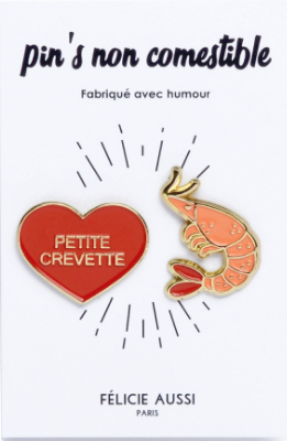 Pins crevette — Felicie Aussi | Appart 17 Bruxelles