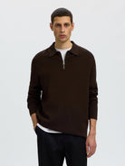 SLMTELLER Polo demi-zip en maille — Delicioso — vue 2