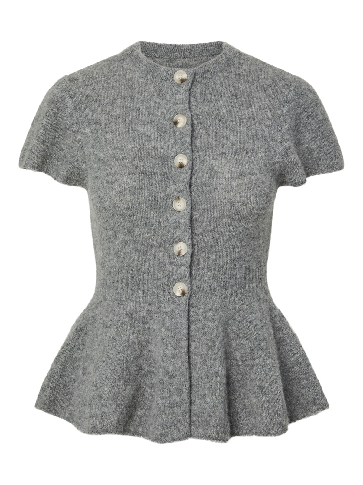 YASENYA Cardigan — Medium Grey Melange