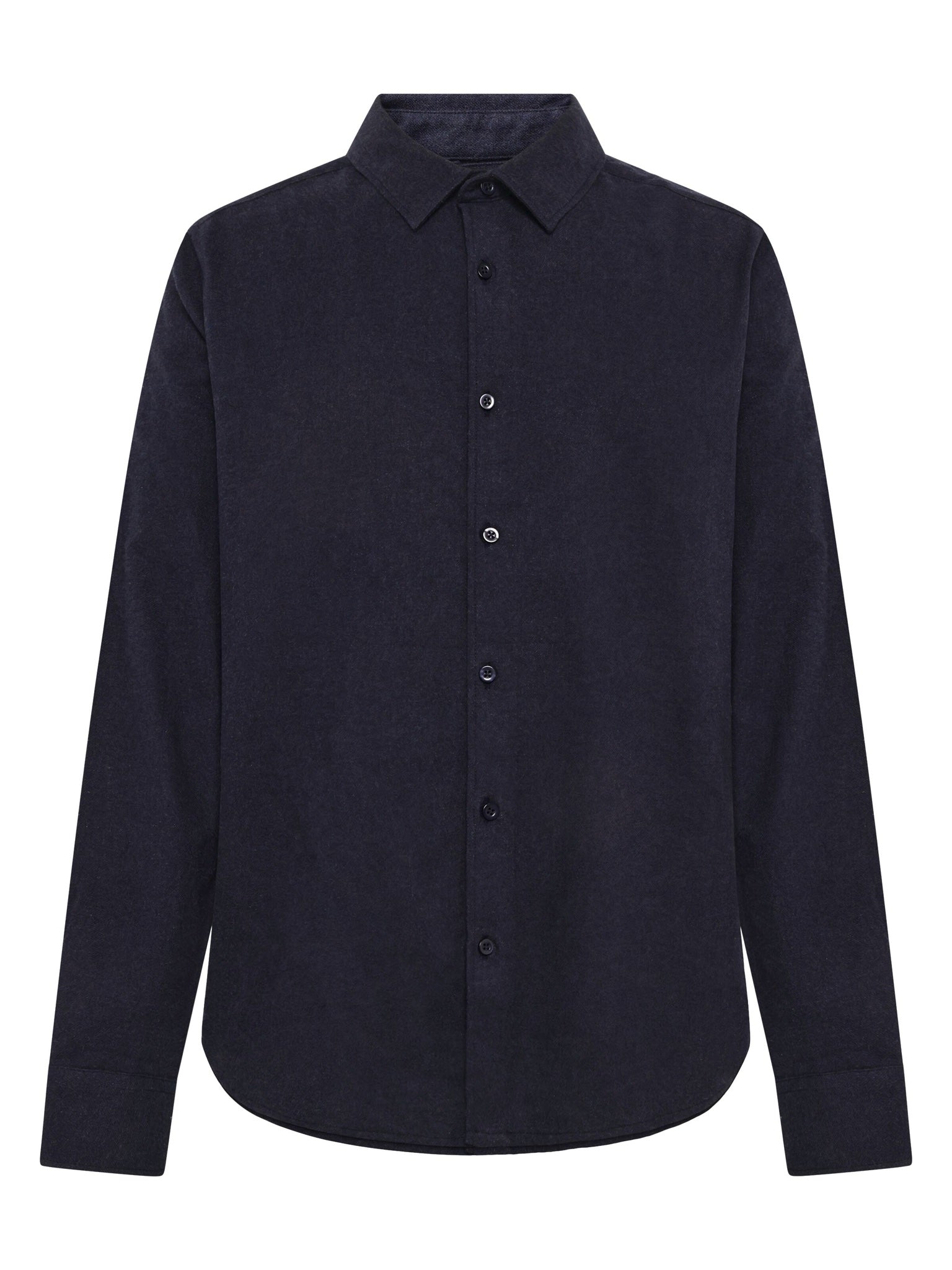 Chemise Dune en flanelle de coton bio, coupe regular — KnowledgeCotton Apparel — Night Sky — packshot | Appart 17 Bruxelles