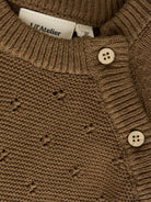 NBNLAGUNA Gilet cache-cœur en maille bébé — Lil' Atelier — Teak — autre vue 5 | Appart 17 Bruxelles