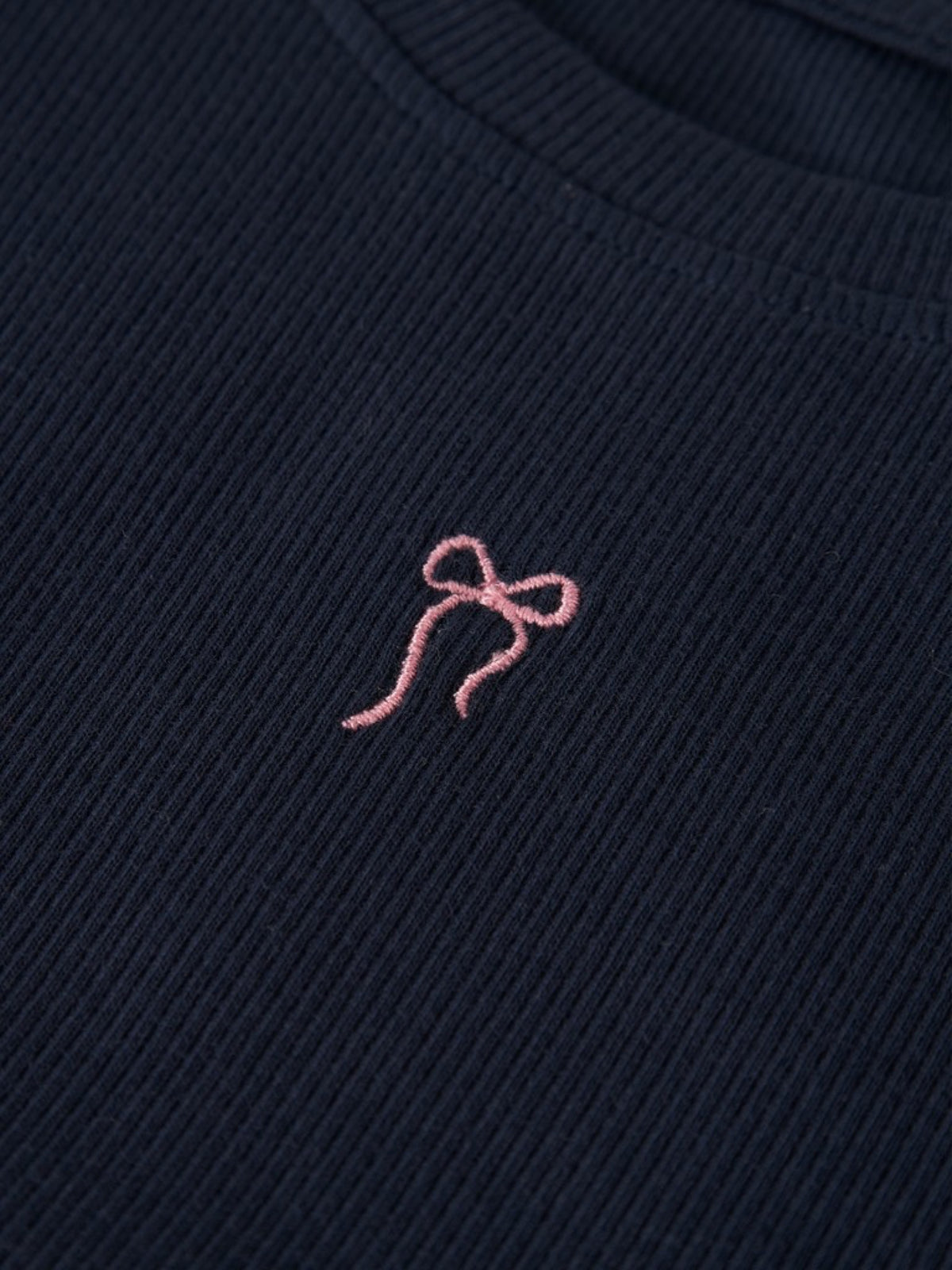 NMFVIVEMMAS T-shirt côtelé brodé de Noël fille — name it — Navy Blazer Bow — autre vue 4 | Appart 17 Bruxelles