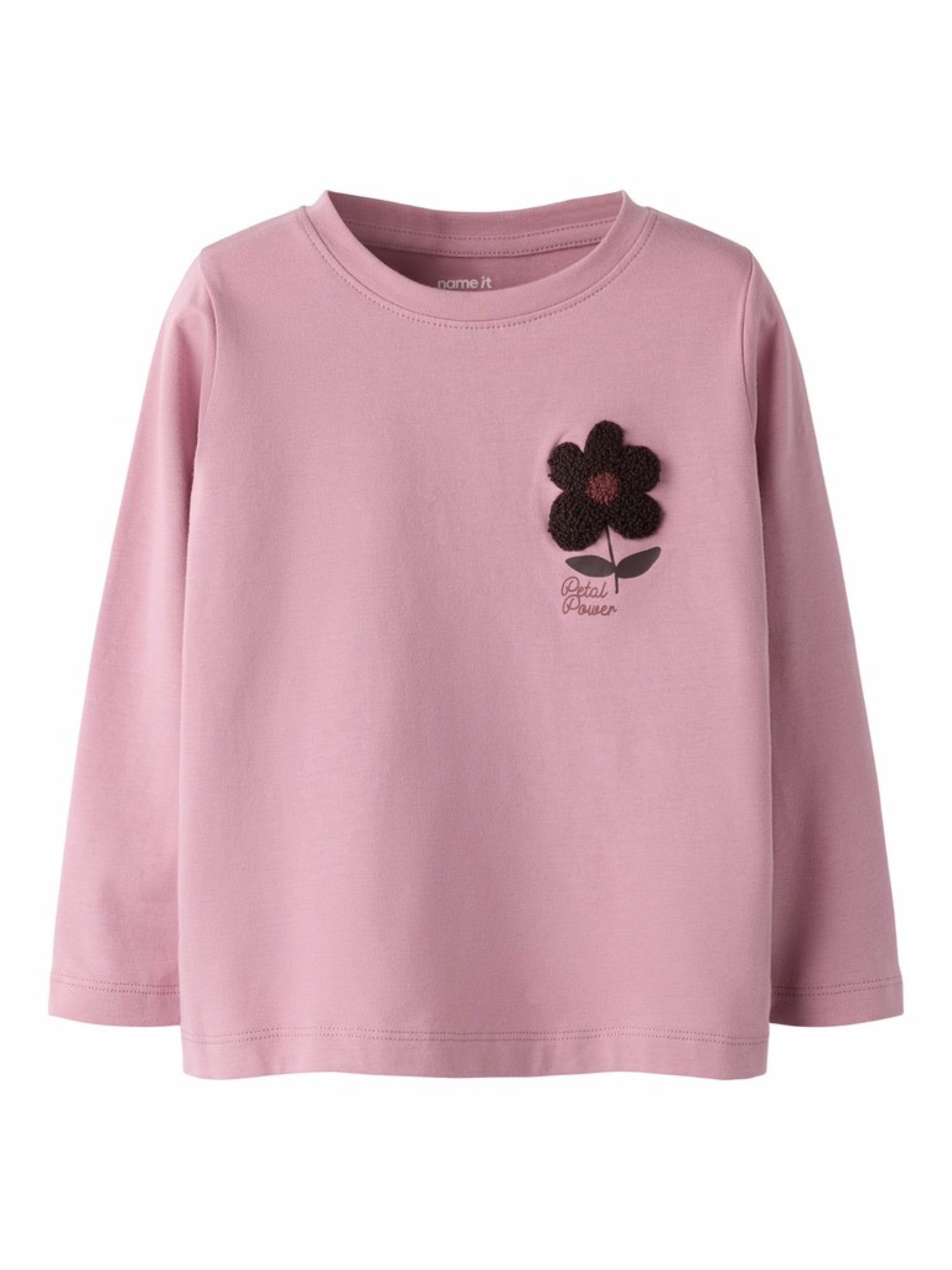 NMFNODANA T-shirt à fleur brodée fille — name it — Lilas — vue de face | Appart 17 Bruxelles