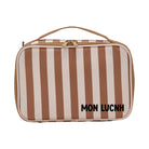 Lunch bag isotherme enfant — Atelier Wagram — Rayures marron fond beige — autre vue 6 | Appart 17 Bruxelles