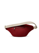 Hindbag Sofia Sac banane XL en coton bio, 2 poches zippées — Hindbag — Bordeaux — packshot, vue de dos 4 | Appart 17 Bruxelles