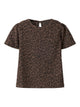 NMFLINNA T-shirt léopard fille — name it — Chocolate Brown — vue de face | Appart 17 Bruxelles
