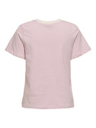 JDYPISA T-shirt col rond en coton bio à imprimé — JDY — Cloud Dancer / Fragrant Lilac Stripes — packshot dos | Appart 17 Bruxelles