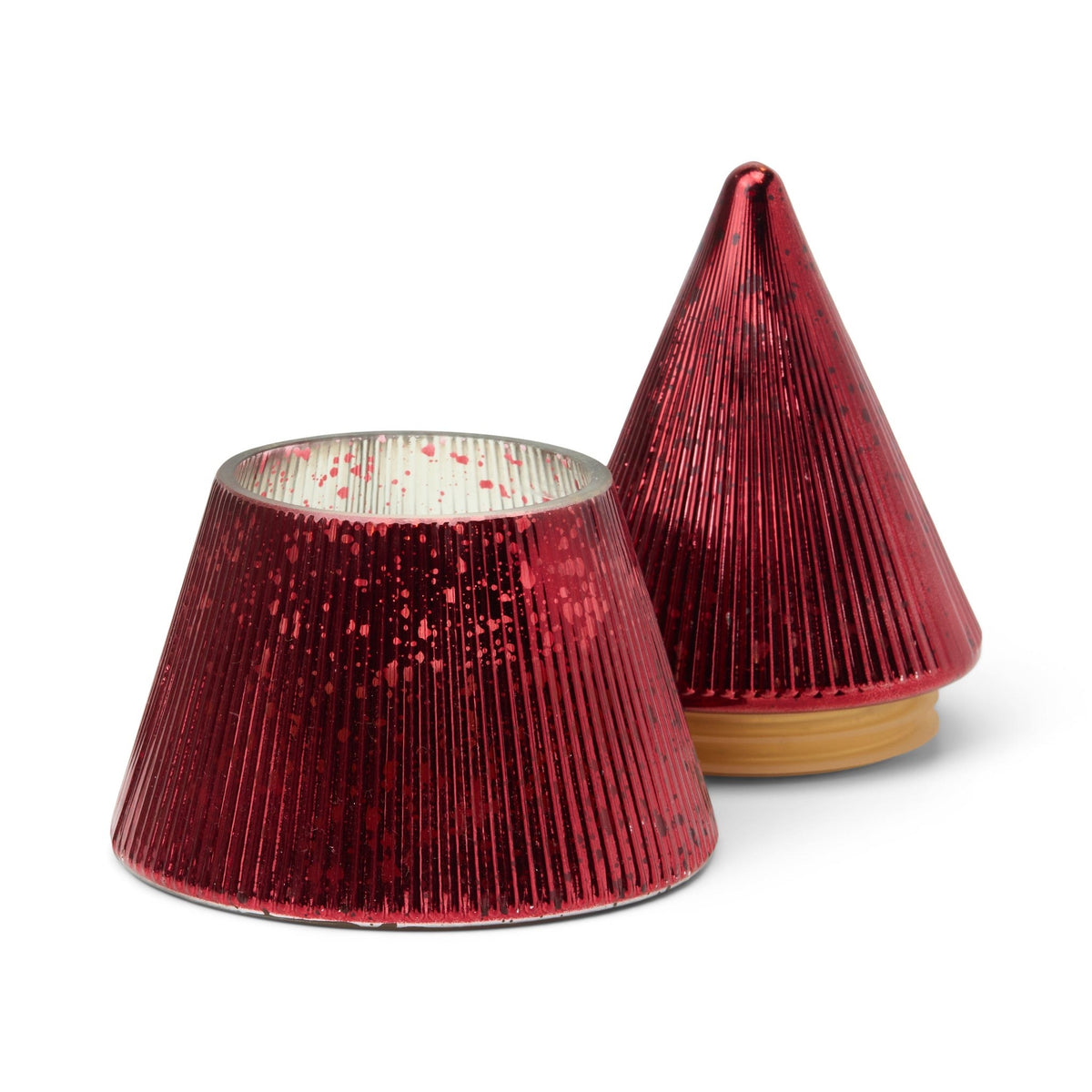 Paddywax Bougie sapin de Noël en verre mercurisé rouge 198 g — Paddywax — Winter Berry — packshot 2 | Appart 17 Bruxelles