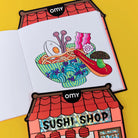 Carnet de coloriage 34 pages + stickers, Coloring Boutique — OMY — Sushi Shop — autre vue 2 | Appart 17 Bruxelles