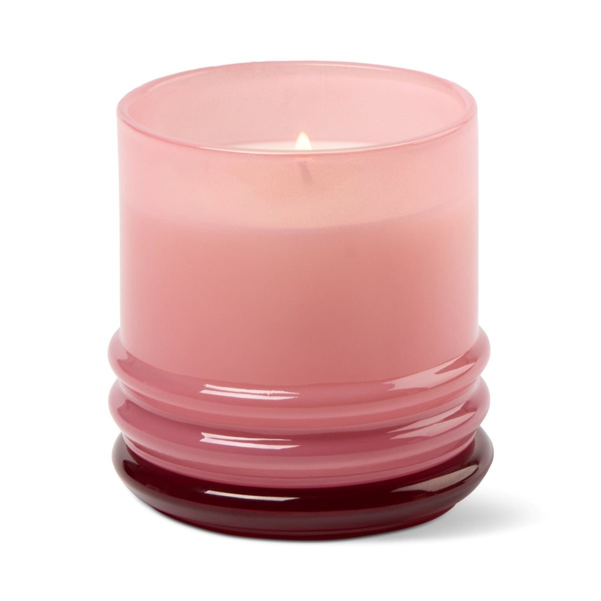 Paddywax Stack Bougie parfumée en verre empilable rose et rouge bordeaux 198 g — Paddywax — Saffron Rose — packshot 2 | Appart 17 Bruxelles