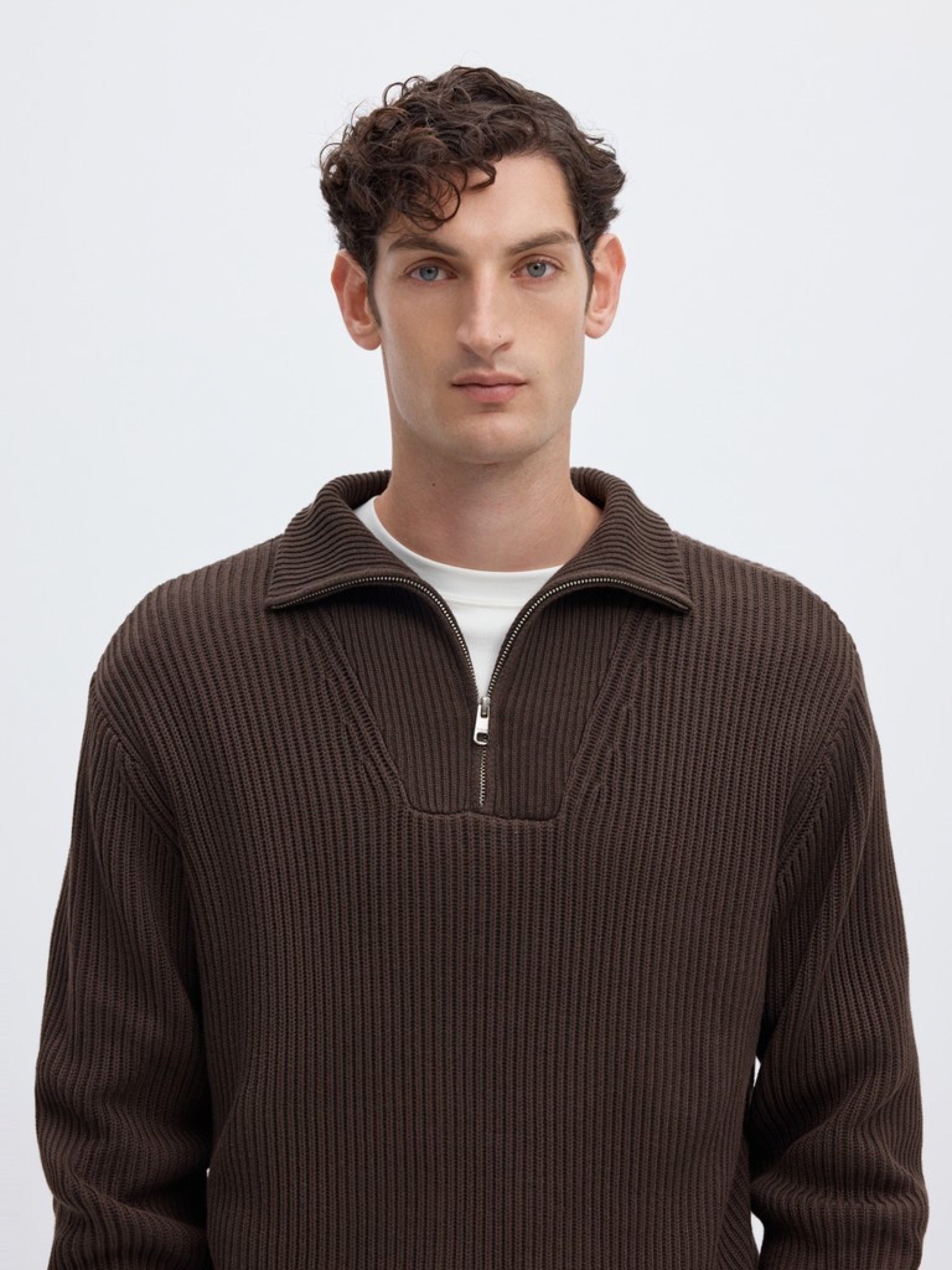 SLMDRY Pull col montant demi-zip — Delicioso — vue 5