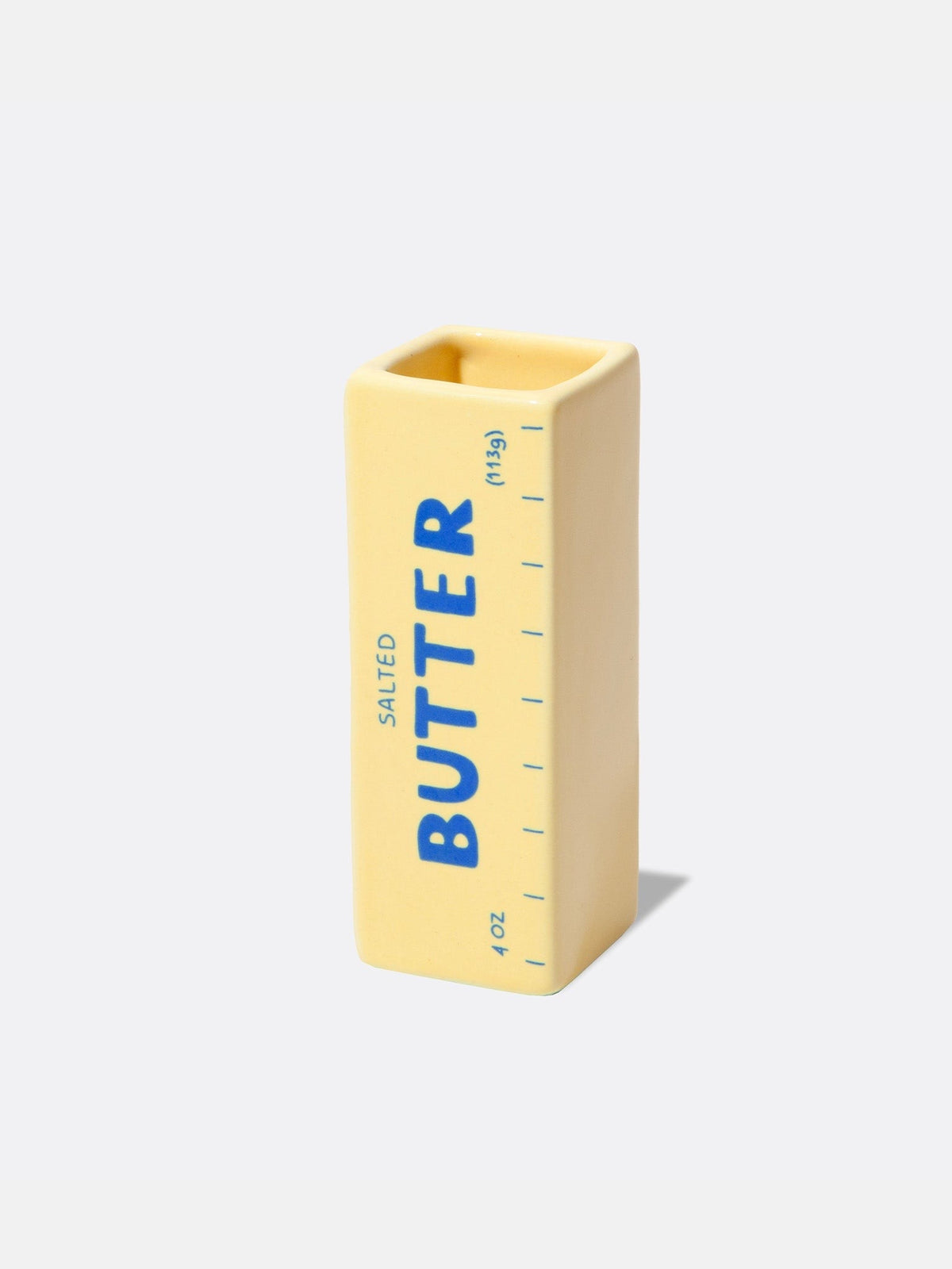 Mini vase plaquette de beurre en céramique, taille XS — DOIY — Jaune beurre — packshot 2 | Appart 17 Bruxelles
