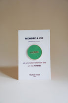 Pin's « Habibi » — Félicie Aussi — Vert — photo produit | Appart 17 Bruxelles