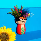 Cache-pot mural Frida Kahlo — Sass & Belle Europe — Rouge — en situation 7 | Appart 17 Bruxelles