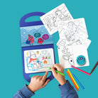 Drawing Kit, mallette de coloriage réutilisable — SuperPetit — Snow Fun (Noël) — autre vue 3 | Appart 17 Bruxelles