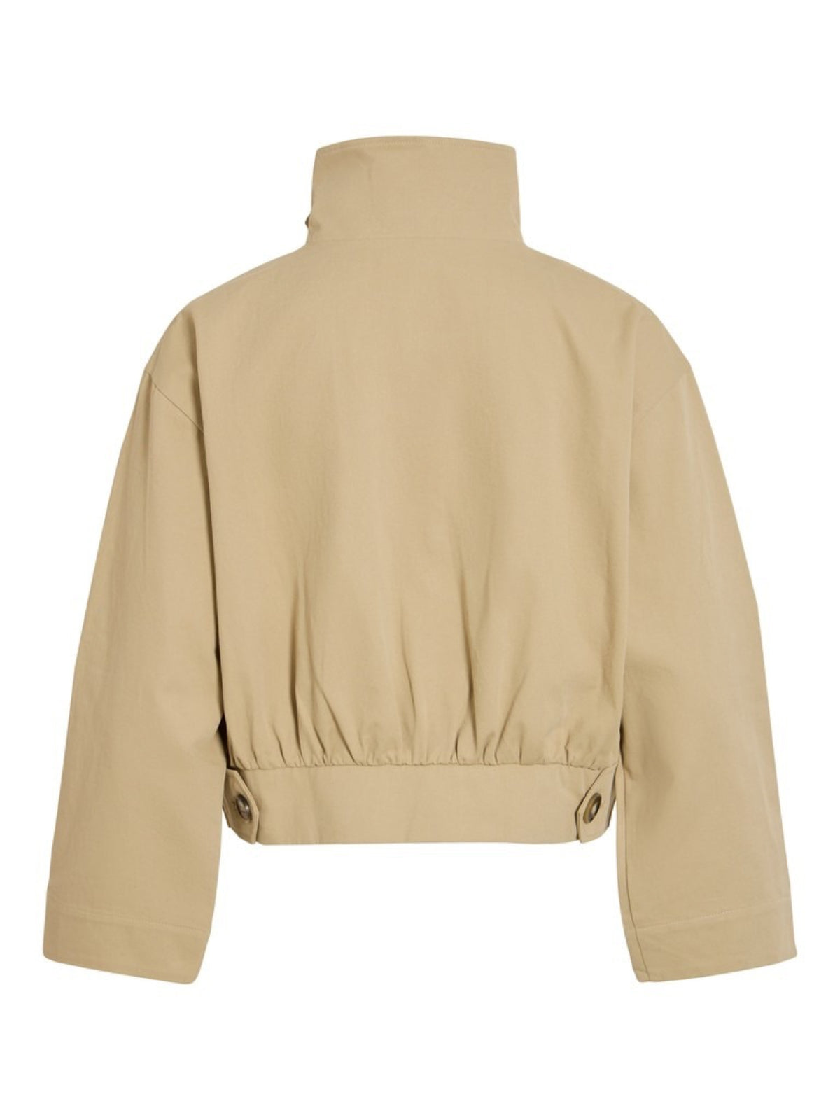 VIODINA Veste à col montant en twill de coton — VILA — Pale Khaki — packshot, vue de dos 2 | Appart 17 Bruxelles