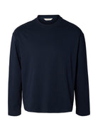 SLMTAJ T-shirt manches longues en coton bio — Sky Captain