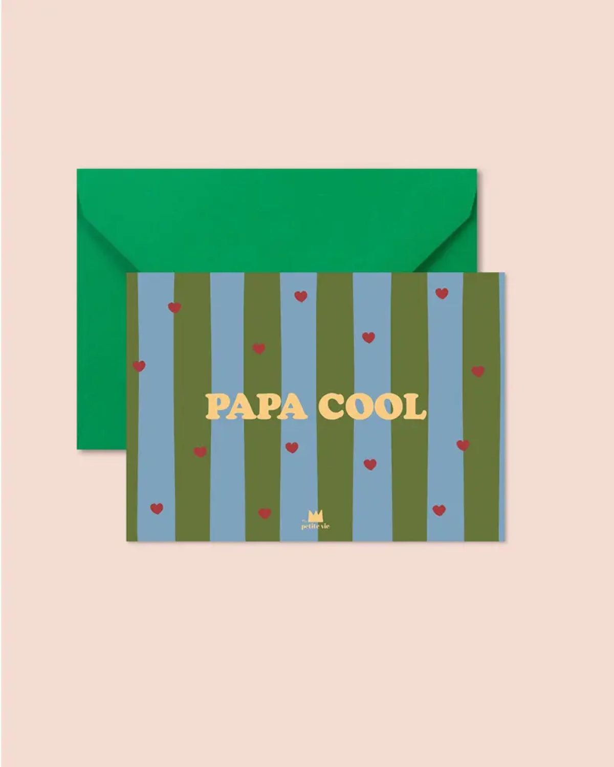 Carte fête des pères illustrée avec enveloppe — Ma Petite Vie — Papa cool — packshot | Appart 17 Bruxelles