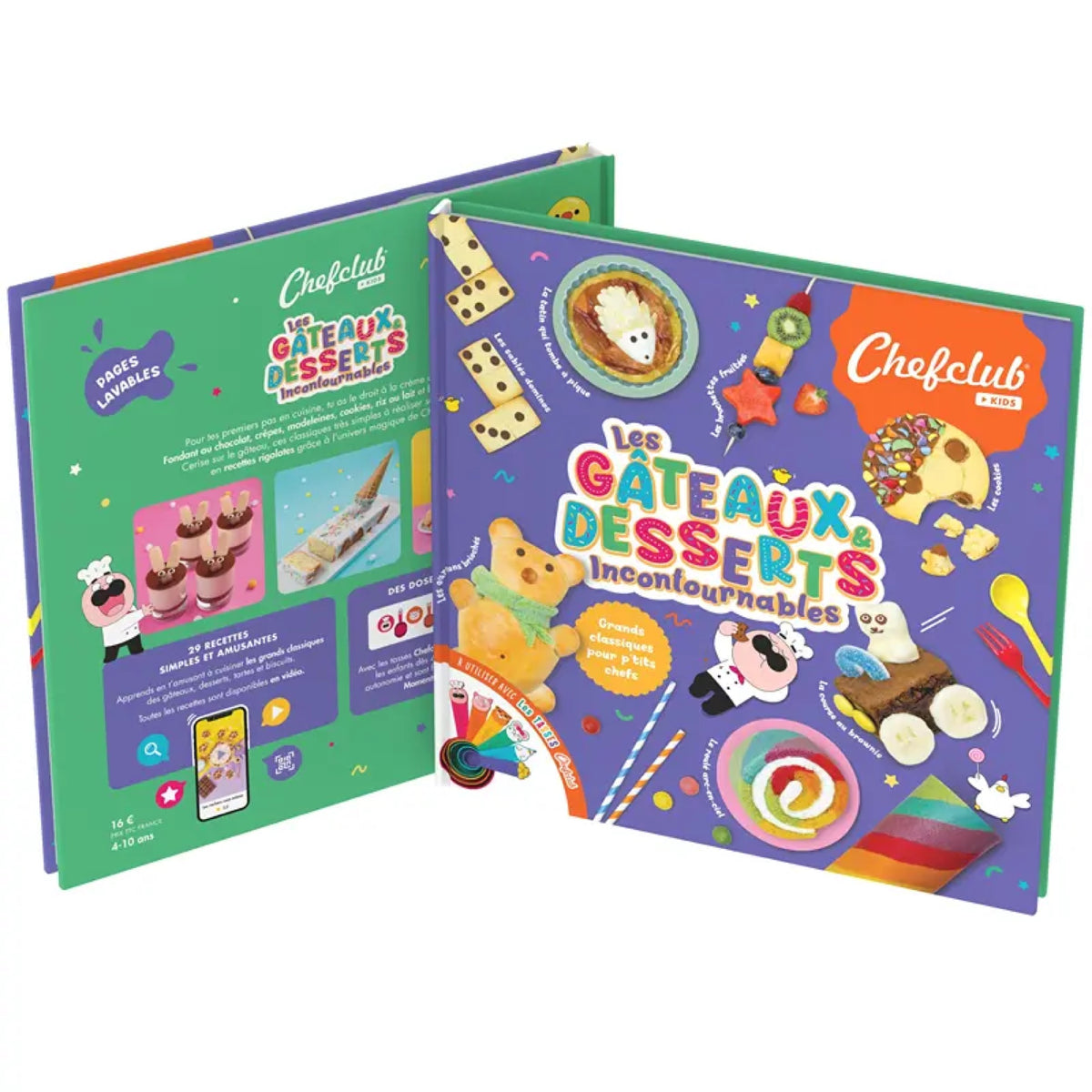 Coffret cuisine enfant livre de recettes — Chefclub Kids — Gâteaux & desserts incontournables — autre vue 3 | Appart 17 Bruxelles