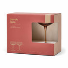 Here's How The Lou Coupes à cocktail cannelées, set de 2 — Here's How — Ambre — packshot 2 | Appart 17 Bruxelles