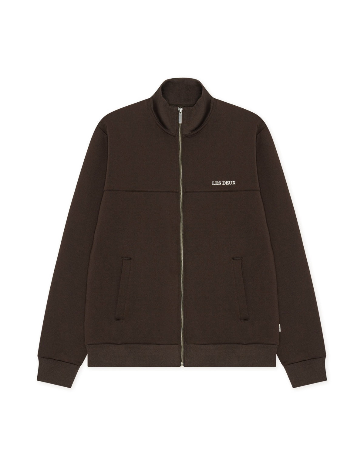Track Jacket Veste zippée de survêtement — Les Deux — Delicioso Brown — packshot 5 | Appart 17 Bruxelles