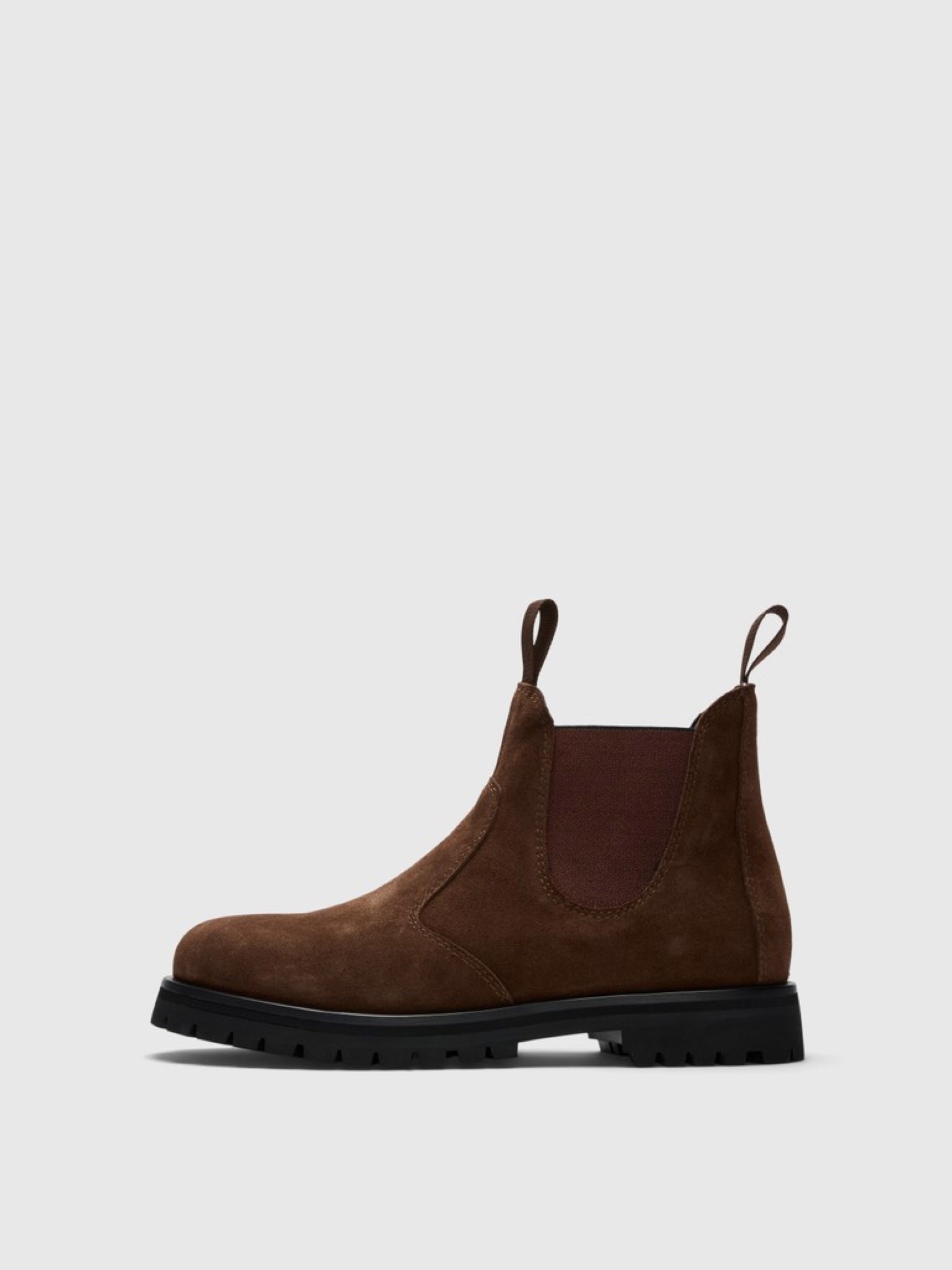 SLMTRAVIS Boots chelsea en daim doublées cuir — Selected Homme — Demitasse — packshot | Appart 17 Bruxelles