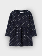 NMFDAVINA Robe sweat fille — name it — Dark Sapphire Dots — autre vue 3 | Appart 17 Bruxelles
