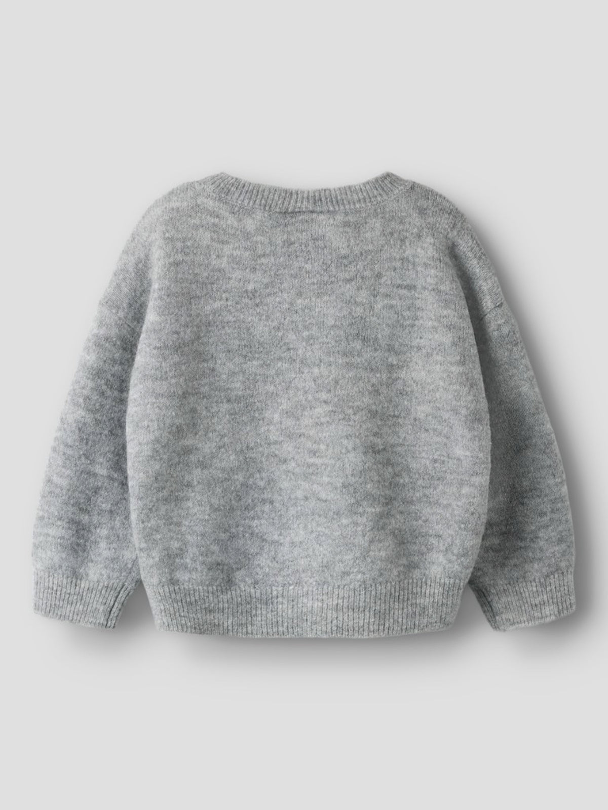 NMFRAVI Pull duveteux à petits nœuds fille — name it — Grey Melange — packshot, dos 4 | Appart 17 Bruxelles