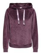 JDYVIDA Sweat à capuche en velours — Huckleberry