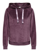JDYVIDA Sweat à capuche en velours — Huckleberry