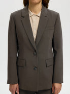 Selected SLWRITA Blazer classique en maille chinée — Delicioso Melange — vue 6