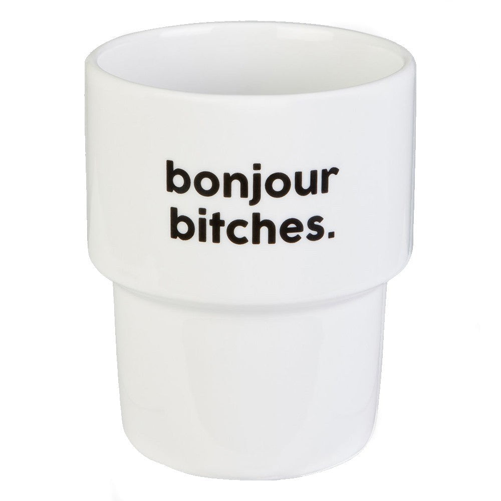 Gobelet « Bonjour Bitches » — Félicie Aussi — Bonjour Bitches — vue 2 | Appart 17 Bruxelles