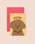 Carte illustrée chien Cute ou Cool — Ma Petite Vie — Cute — packshot | Appart 17 Bruxelles