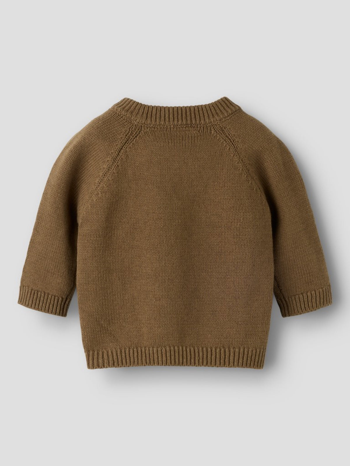 NBNLAGUNA Gilet cache-cœur en maille bébé — Lil' Atelier — Teak — autre vue 3 | Appart 17 Bruxelles