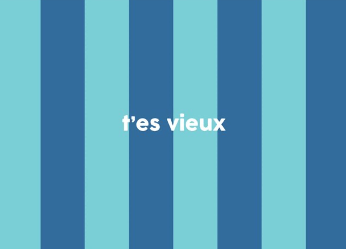 Félicie Aussi Carte animée 3D « Merde / t'es vieux » — Felicie Aussi — Merde / t'es vieux — vue 2 2 | Appart 17 Bruxelles
