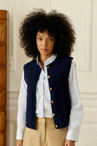 Gilet sans manches Morini en maille — Marine