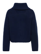 JDYZELINA Cardigan à double zip et col montant, manches longues — JDY — Navy Blazer — packshot, vue de dos 2 | Appart 17 Bruxelles