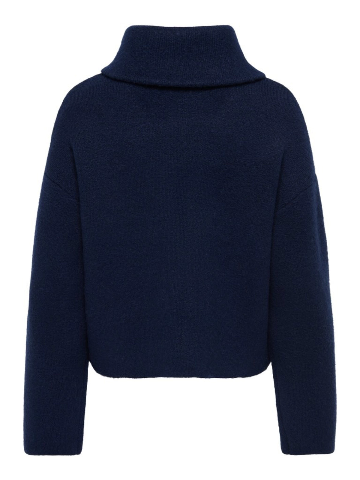 JDYZELINA Cardigan à double zip et col montant, manches longues — JDY — Navy Blazer — packshot, vue de dos 2 | Appart 17 Bruxelles