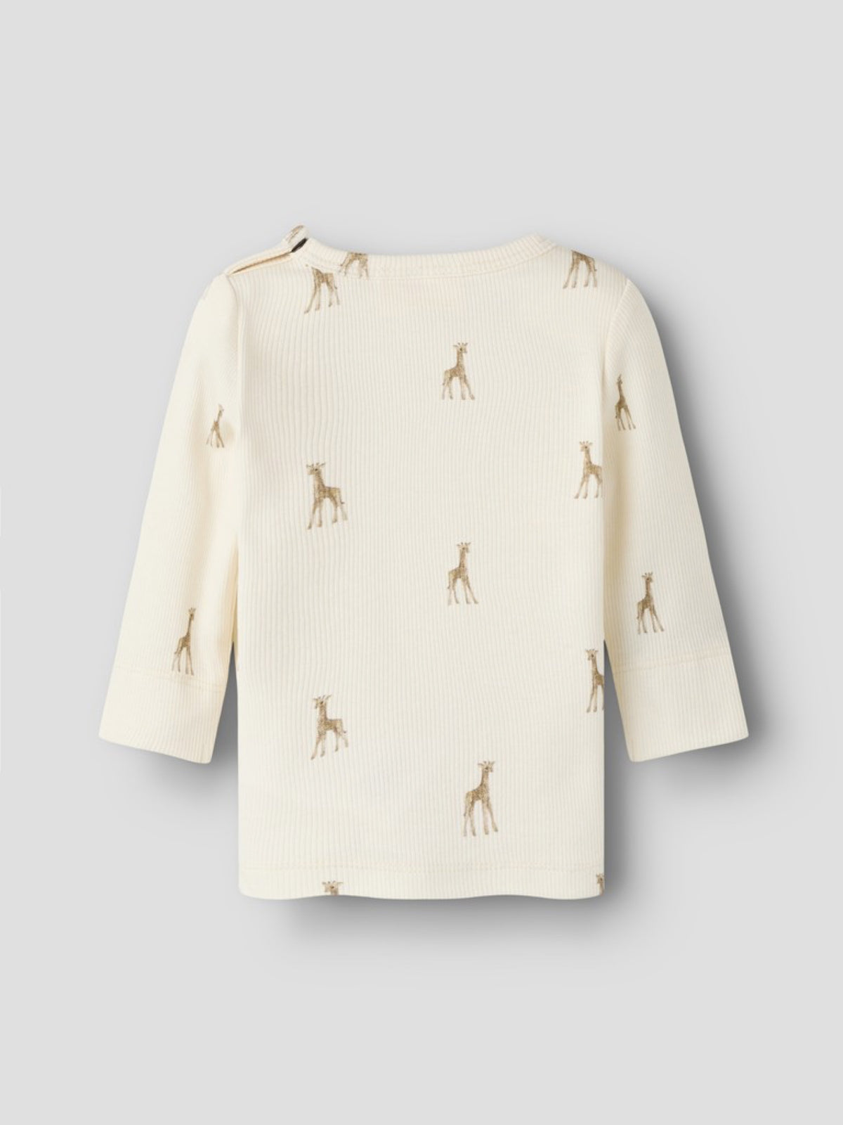 NBNGAVO T-shirt à girafes bébé — Lil' Atelier — Turtledove Giraffe — autre vue 3 | Appart 17 Bruxelles