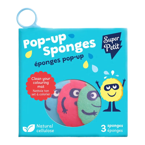 Pop-up Sponges, 3 éponges magiques en cellulose — SuperPetit