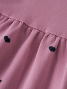 NMFDAVINA Robe sweat fille — name it — Mauve Orchid Hearts — autre vue 4 | Appart 17 Bruxelles