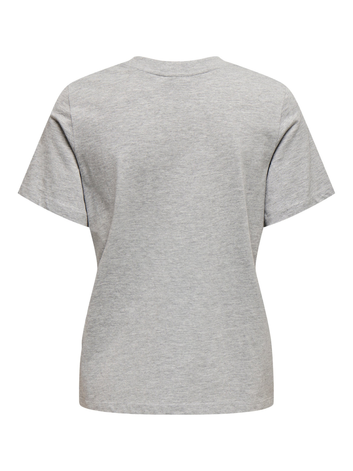 JDYPISA T-shirt col rond en coton bio à imprimé — JDY — Light Grey Melange / Bittersweet Heart — packshot dos | Appart 17 Bruxelles