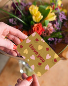 Mini carte avec enveloppe Bisous ou I love you — Ma Petite Vie — I love you — autre vue 2 | Appart 17 Bruxelles