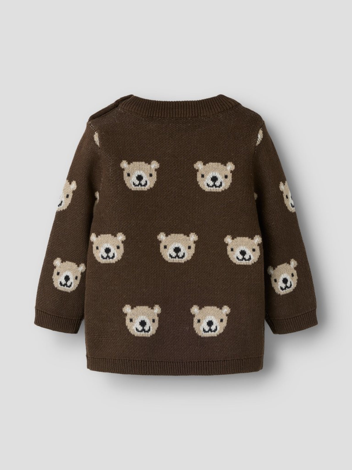 NBMNEIL Pull bébé en maille à oursons — name it — Chocolate Brown — autre vue 2 | Appart 17 Bruxelles