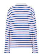 PCSADIE Polo rayé à manches longues — Pieces — Cloud Dancer Stripes — packshot de dos 2 | Appart 17 Bruxelles