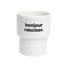 Gobelet « Bonjour saucisse » — Félicie Aussi — Bonjour saucisse — photo produit | Appart 17 Bruxelles