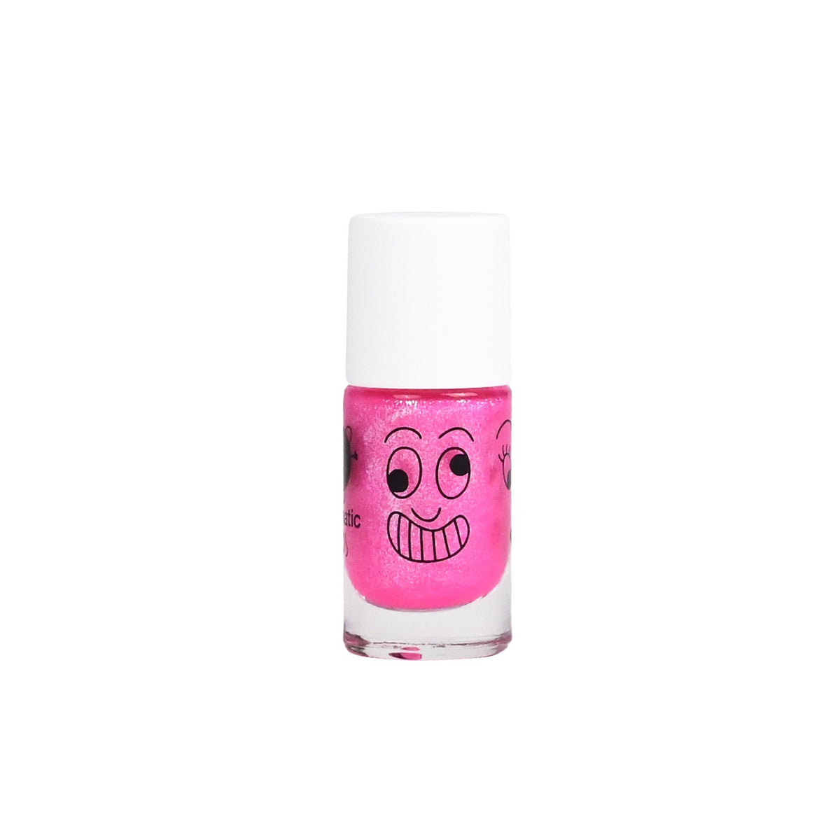 Vernis à l'eau pour enfant, pailleté — Nailmatic — Pinky rose fluo — packshot | Appart 17 Bruxelles