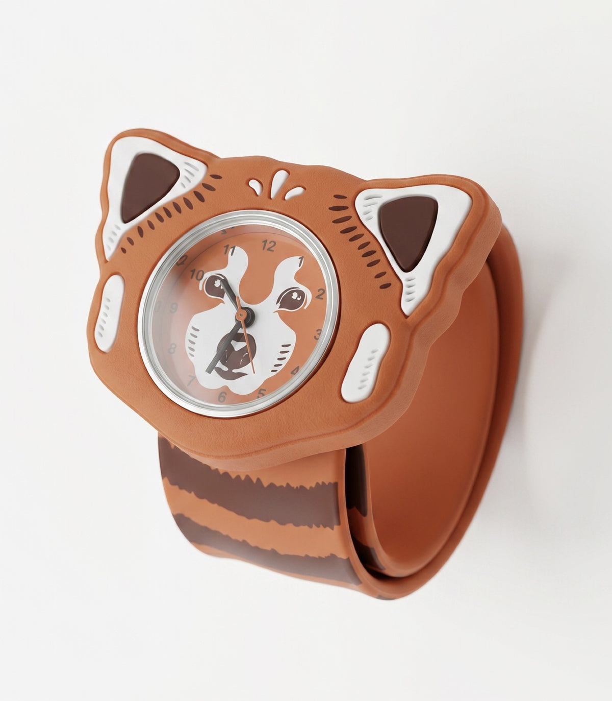 Montre slap enfant Time Pals — Mava Design — Panda roux — autre vue 2 | Appart 17 Bruxelles
