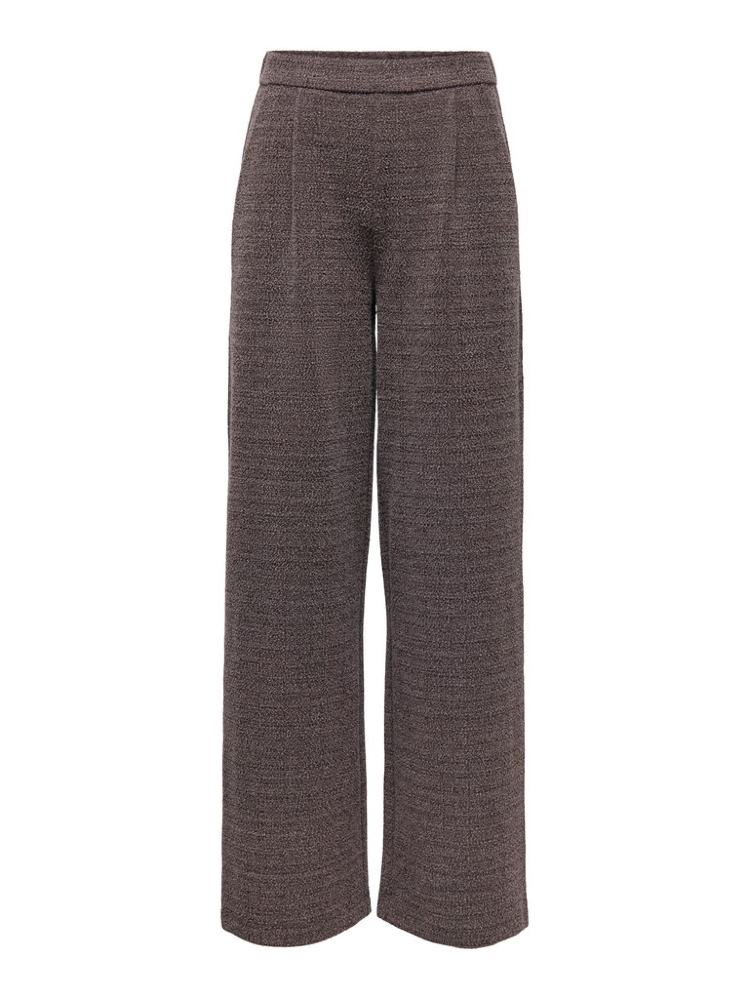 JDYDORIT Pantalon large à carreaux en maille bouclée — JDY — Coffee Bean Checks — packshot | Appart 17 Bruxelles