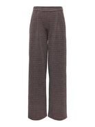 JDYDORIT Pantalon large à carreaux en maille bouclée — JDY — Coffee Bean Checks — packshot | Appart 17 Bruxelles
